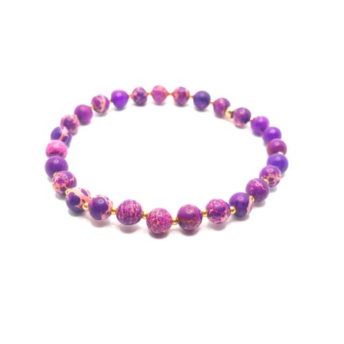 Bransoletka Fioletowy Jaspis Cesarski