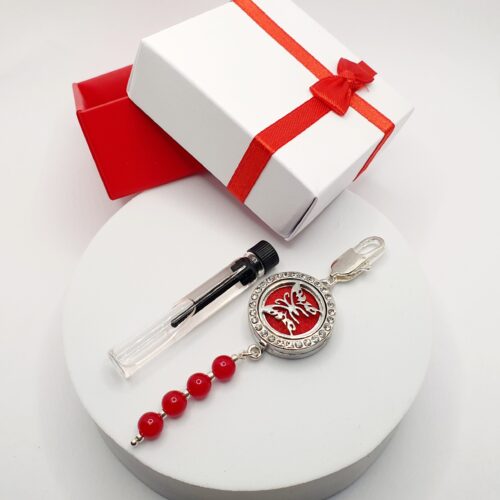 Pachnący brelok - czerwony motyl