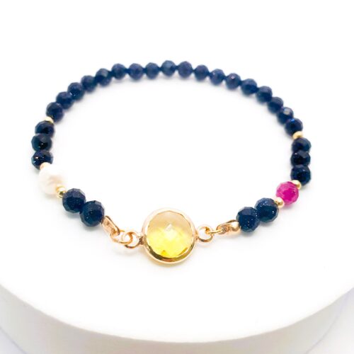 Bransoletka z Nocy Kairu, Cytrynu, Rubinu i Perły